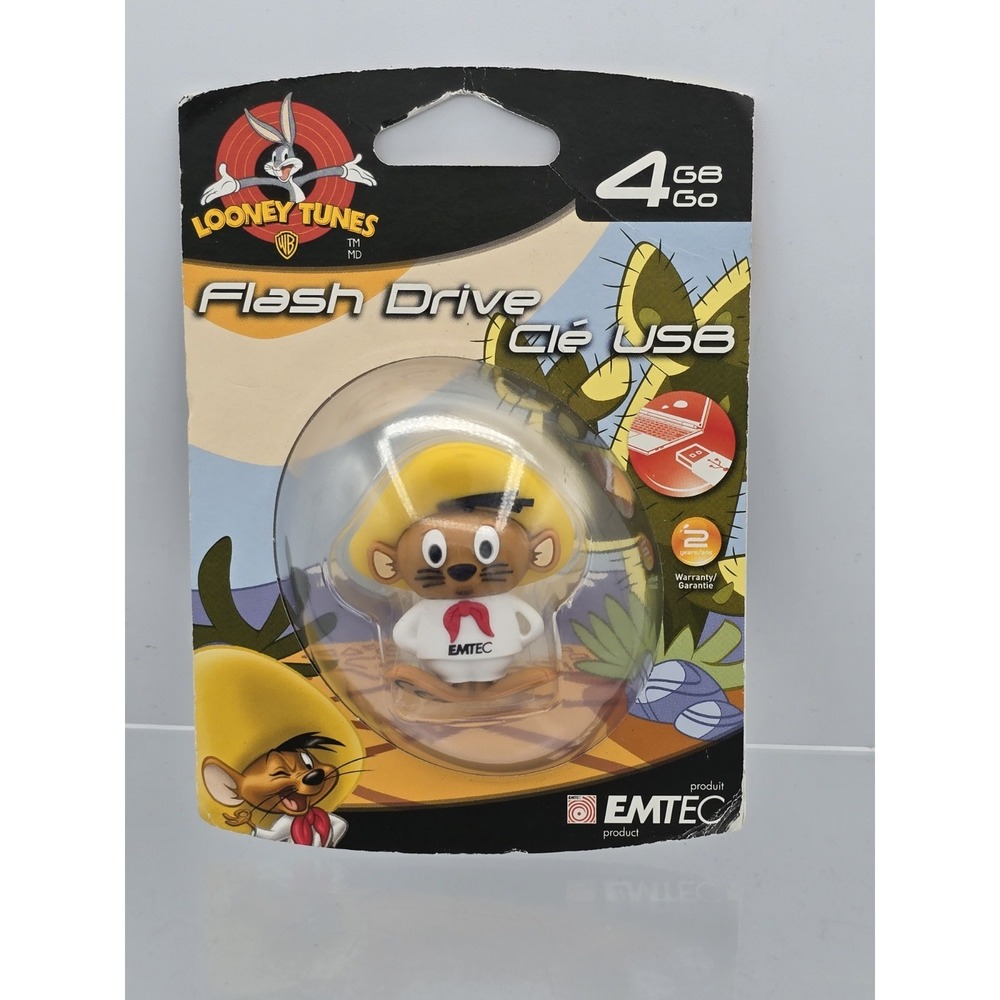 NEW Looney Tunes EMTEC‎ Speedy Gonzales figure 4GB USB 2.0 Flash Drive